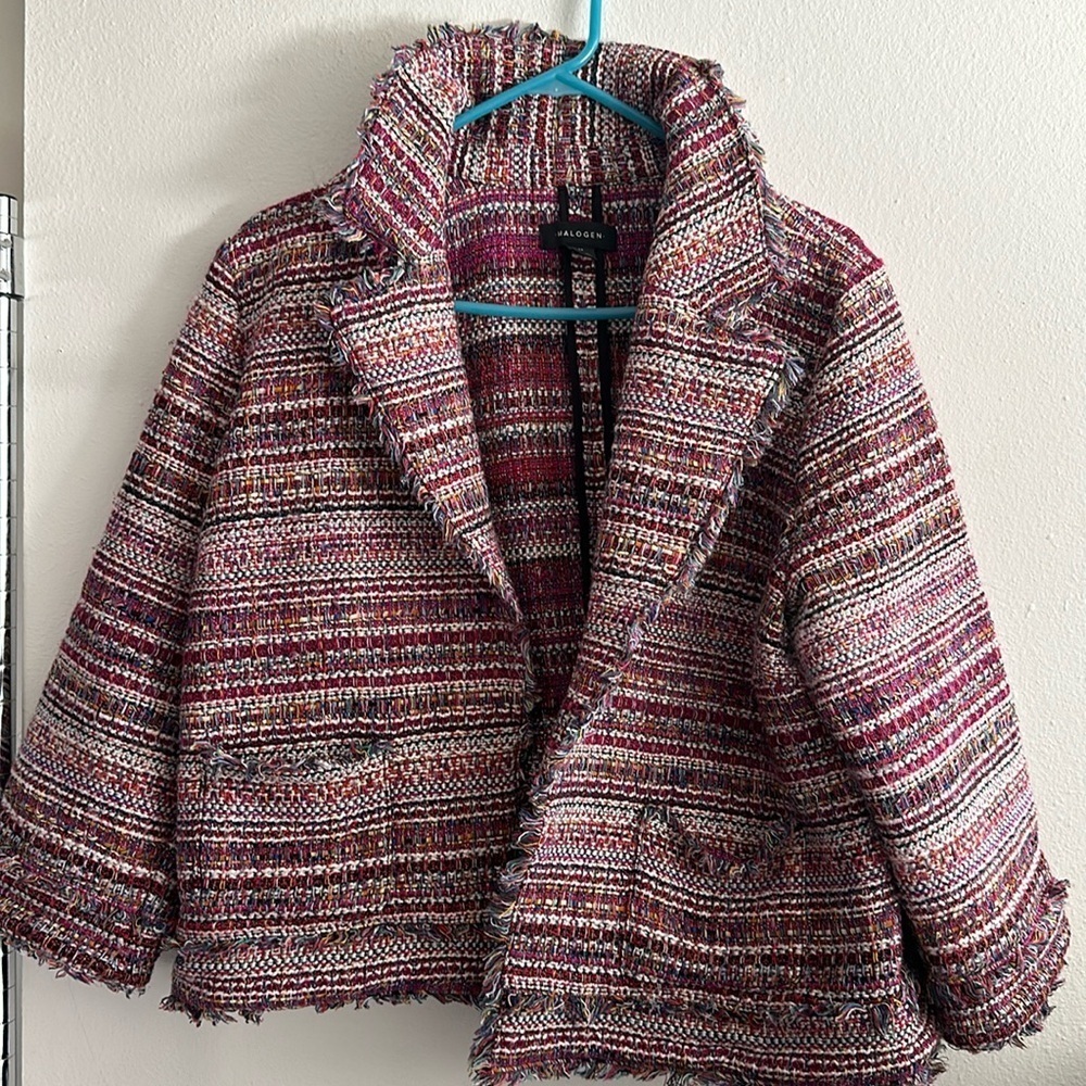 Halogen tweed jacket XL fits like Large